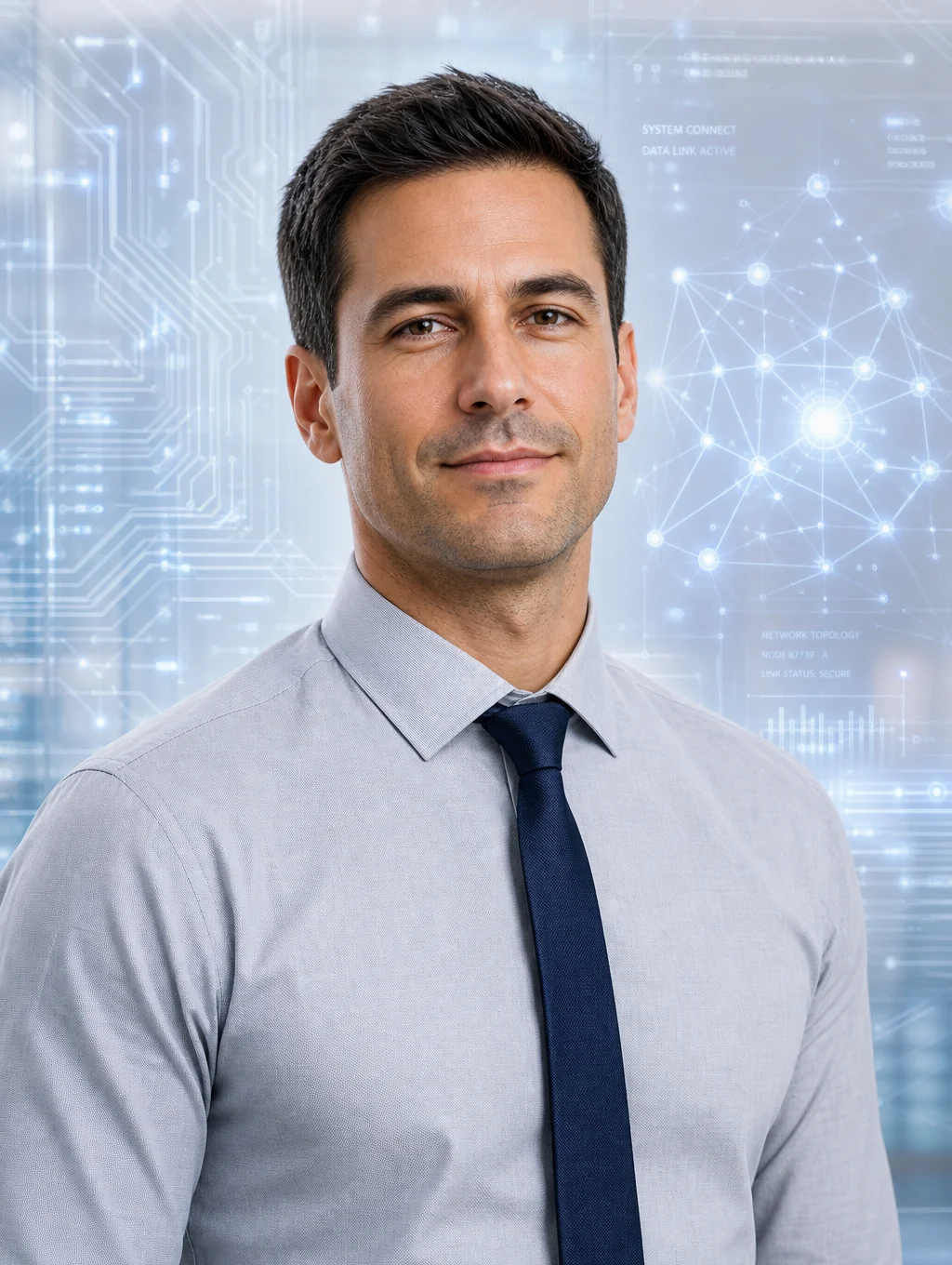 Portrait of Marcus Thorne, principal architect at Union Tech