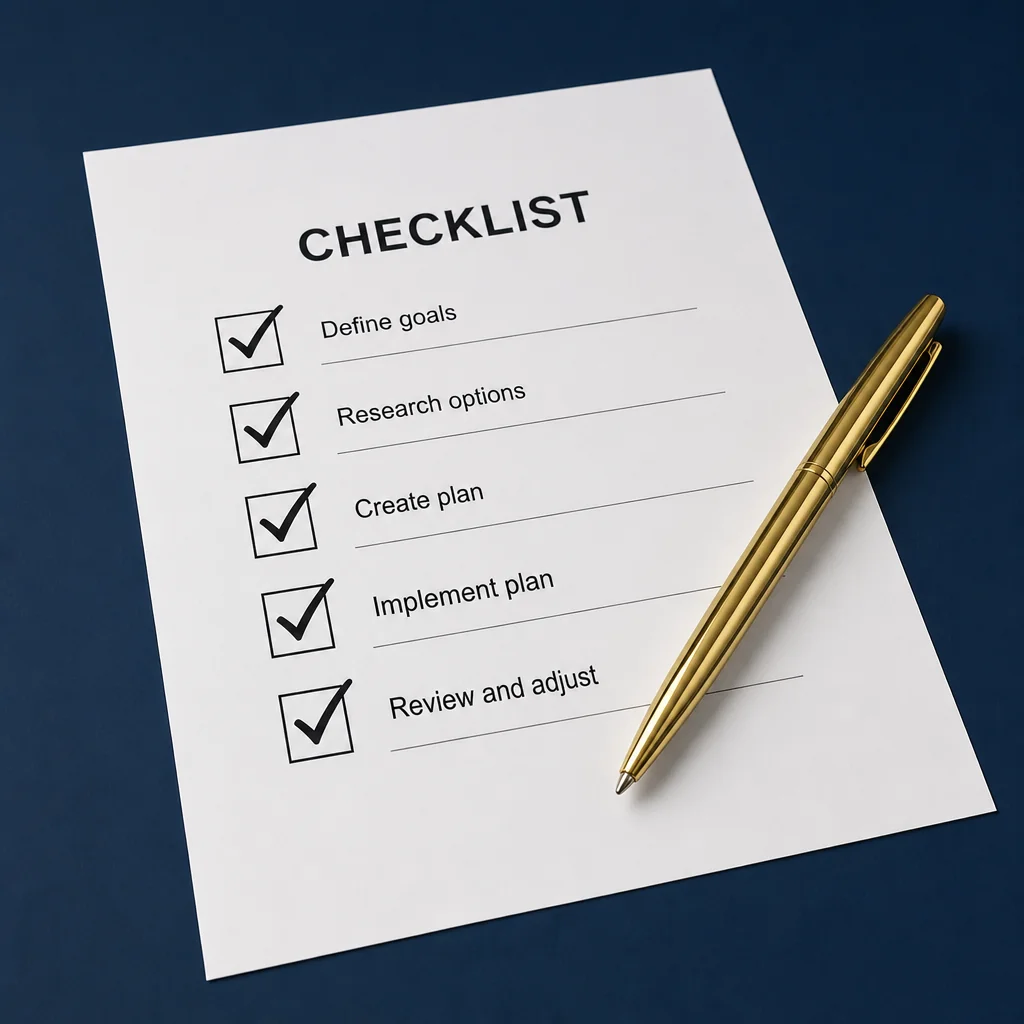 Compliance checklist graphic
