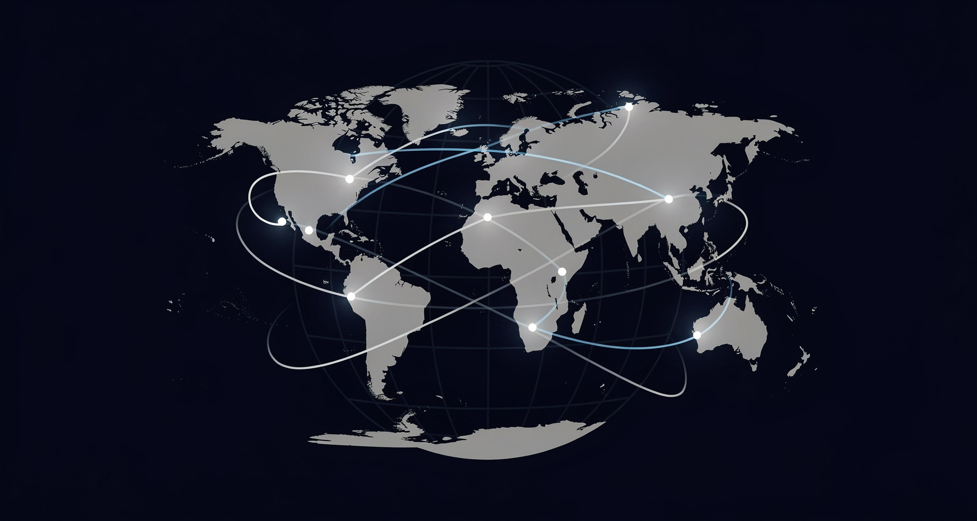 Global deployment network showing growth and connectivity